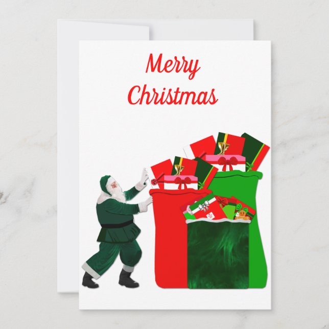 Frohe Weihnachtskarte Feiertagskarte (Vorderseite)