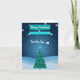 Frohe Weihnachtskarte Feiertagskarte