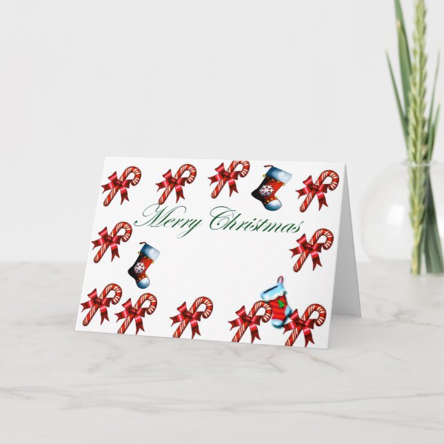 Frohe Weihnachtskarte Feiertagskarte (Vorderseite)