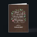 Frohe Weihnachtskarte Feiertagskarte<br><div class="desc">Feiern Sie die Saison mit dieser modernen und stilvollen Urlaubskarte von Berry Berry Sweet.</div>