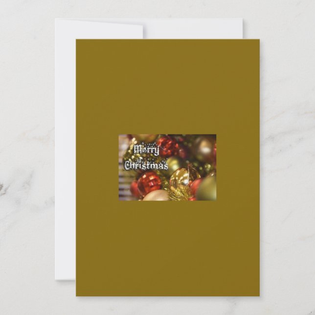 Frohe Weihnachtskarte Feiertagskarte (Vorderseite)