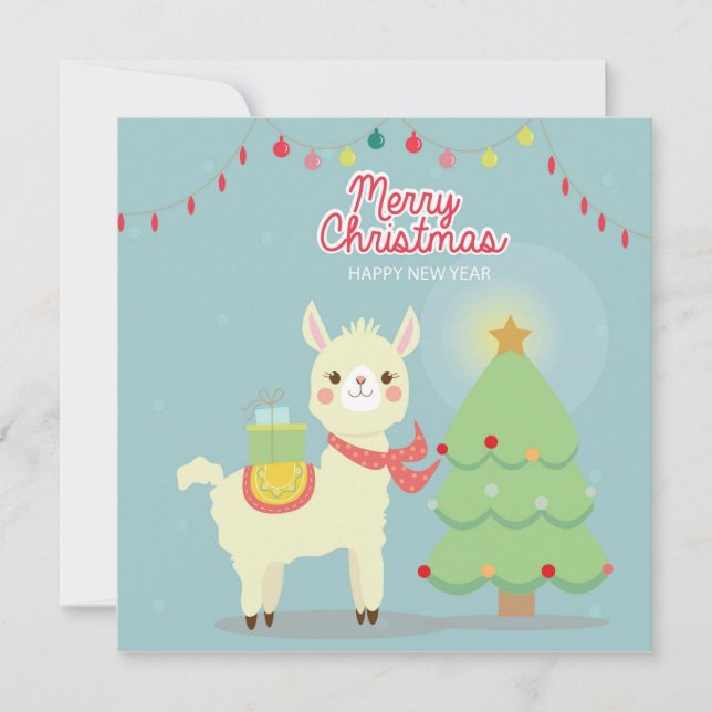 Frohe Weihnachtskarte Feiertagskarte (Vorderseite)