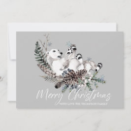 Frohe Weihnachtskarte Feiertagskarte