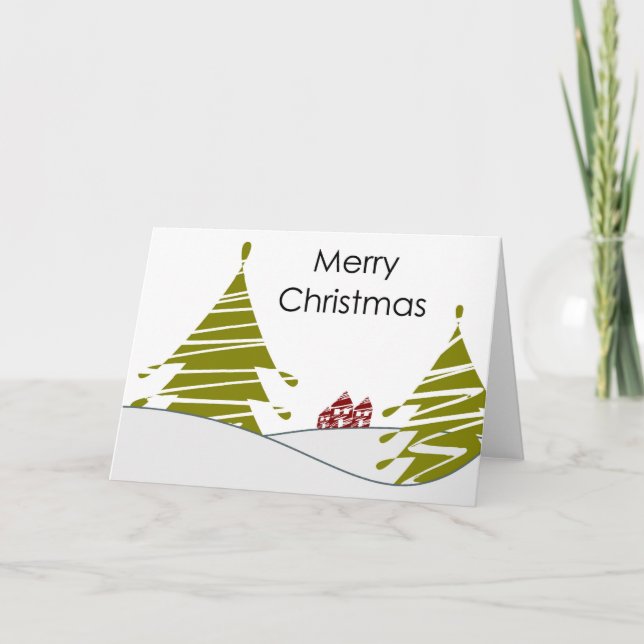 Frohe Weihnachtskarte Feiertagskarte (Vorderseite)