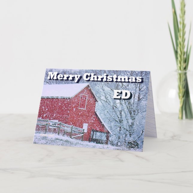 Frohe Weihnachtskarte Feiertagskarte (Vorderseite)