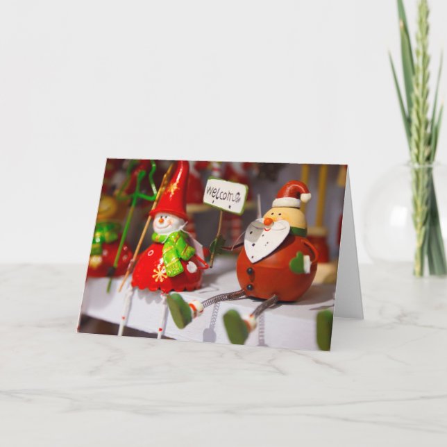 Frohe Weihnachtskarte Feiertagskarte (Vorderseite)