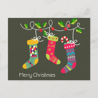 Frohe Weihnachtskarte Feiertagspostkarte