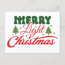 Frohe Weihnachtskarte Feiertagspostkarte