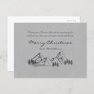 Frohe Weihnachtskarte Feiertagspostkarte