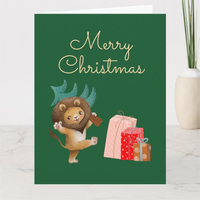Frohe Weihnachtskarte Karte (Vorderseite)