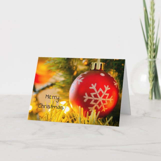 Frohe Weihnachtskarte Karte (Vorderseite)