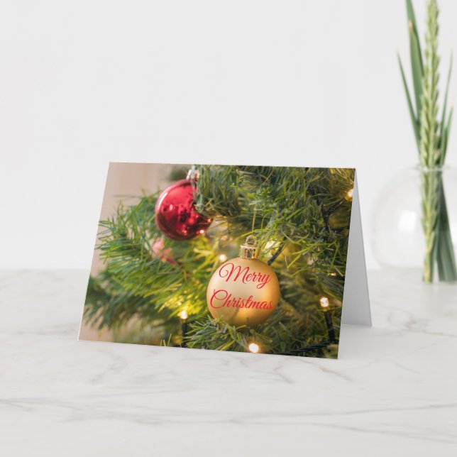 Frohe Weihnachtskarte Karte (Vorderseite)