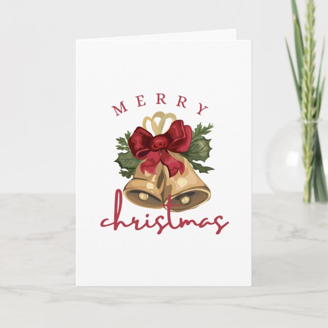 Frohe Weihnachtskarte Karte (Vorderseite)