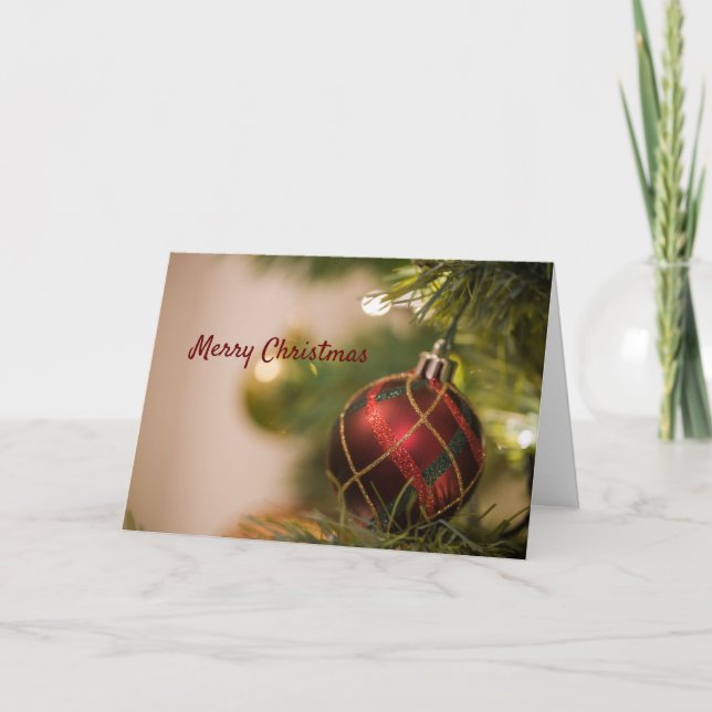 Frohe Weihnachtskarte Karte (Vorderseite)