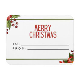 Frohe Weihnachtskarte Magnet