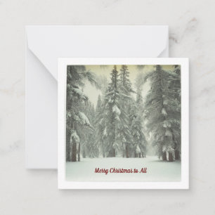 Frohe Weihnachtskarte Mitteilungskarte
