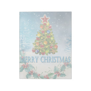 Frohe Weihnachtskarte Notizblock