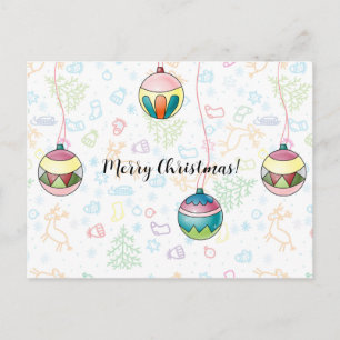 Frohe Weihnachtskarte Postkarte
