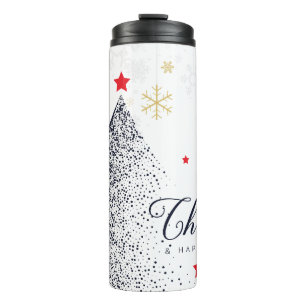 Frohe Weihnachtskarte Thermosbecher