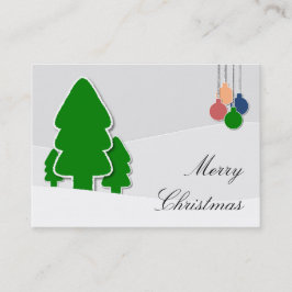 Frohe Weihnachtskarte Visitenkarte