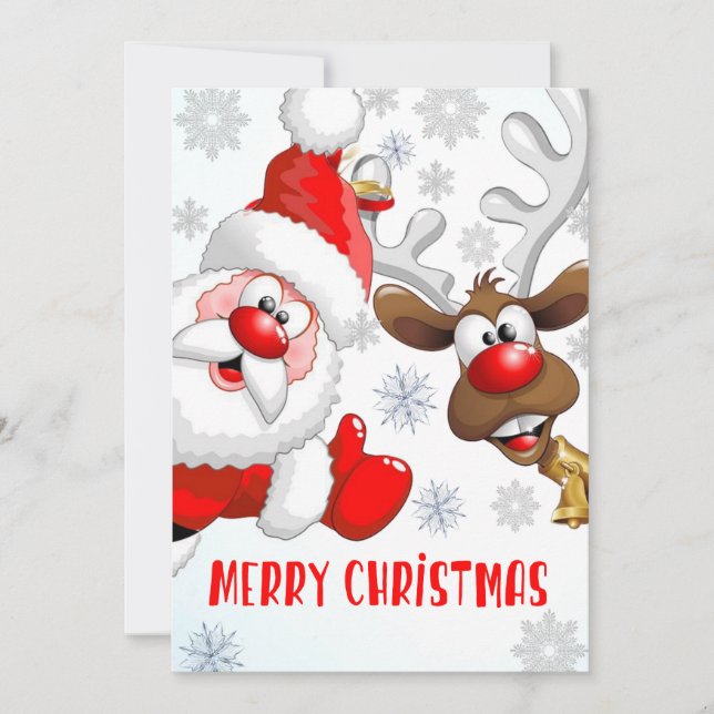 Frohe Weihnachtskarte, Weihnachtskarte  Feiertagskarte (Vorderseite)