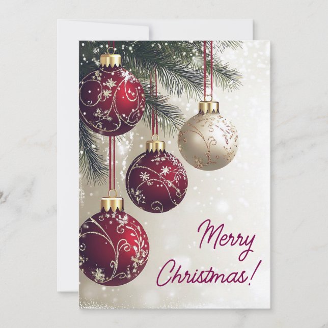 Frohe Weihnachtskarten Feiertagskarte (Vorderseite)