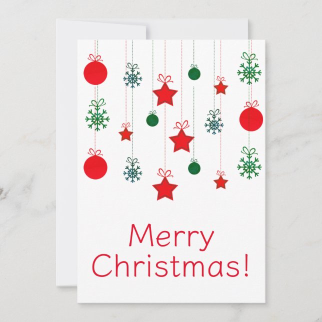 Frohe Weihnachtskarten Feiertagskarte (Vorderseite)