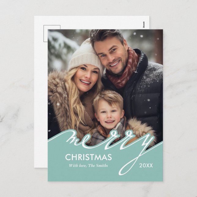 Frohe Weihnachtskarten Feiertagspostkarte (Vorne/Hinten)