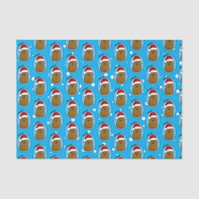 Frohe WeihnachtsKartoffel Seidenpapier (Vorderseite)