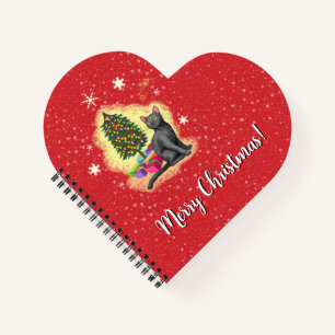 Frohe Weihnachtskat Notizbuch