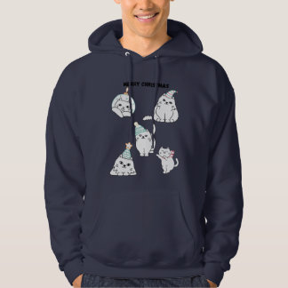 Frohe Weihnachtskatzen  Hoodie