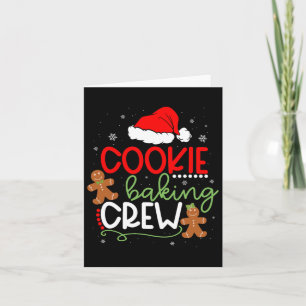 Frohe Weihnachtskekse Backen Crew Ginger Santa Pa Karte