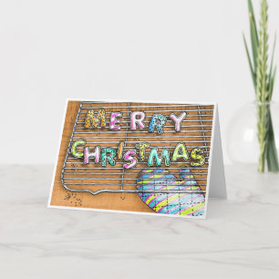 Frohe Weihnachtskekse Feiertagskarte