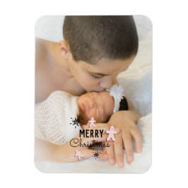 Frohe Weihnachtskekse Gingerbread Foto Magnet