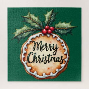 Frohe Weihnachtskekse mit Holly Berries