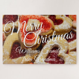 Frohe Weihnachtskekse Rotes Foto Jig