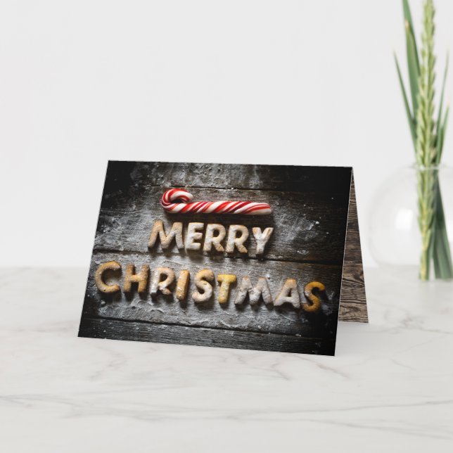 Frohe Weihnachtskekse - Weihnachtskarte Feiertagskarte (Vorderseite)