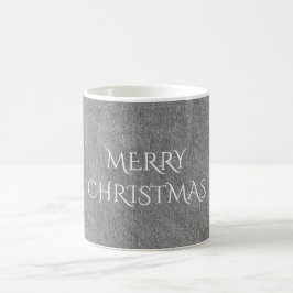 Frohe Weihnachtskhalkboard Typografie Schwarz-weiß Kaffeetasse