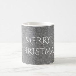 Frohe Weihnachtskhalkboard Typografie Schwarz-weiß Verwandlungstasse