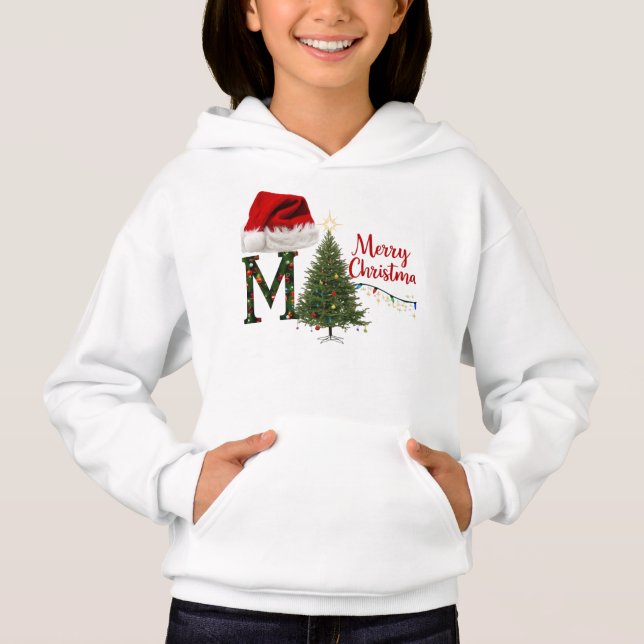 Frohe Weihnachtskids Pullover Hoodie - Festlich (Vorderseite)