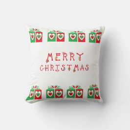 Frohe Weihnachtskissen für Sofa oder Bett Kissen