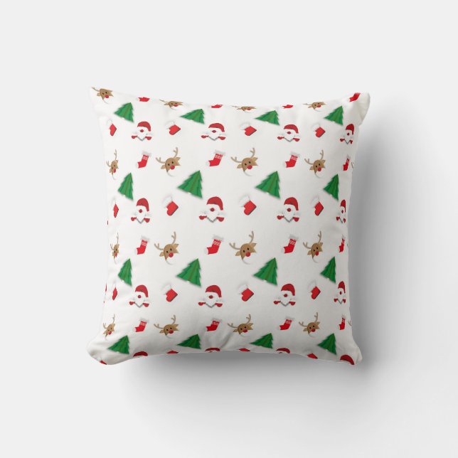 Frohe Weihnachtskissen Kissen (Vorderseite)