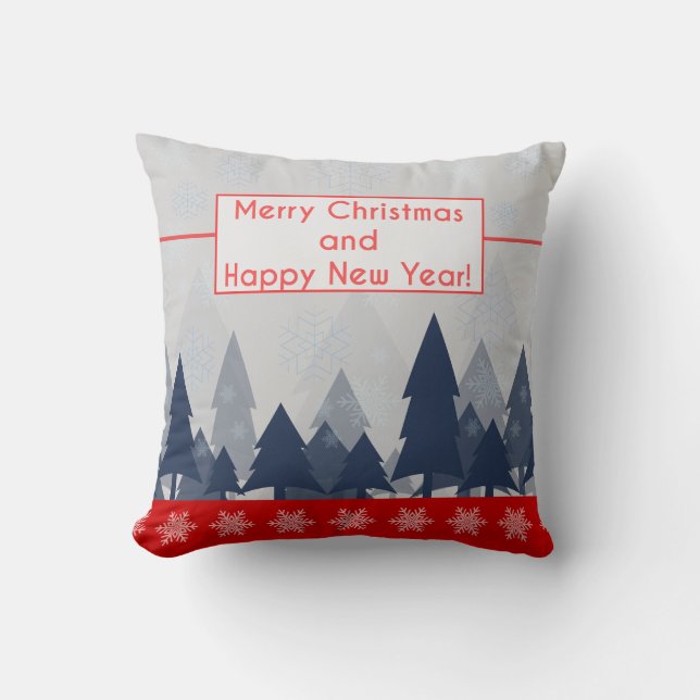 Frohe Weihnachtskissen Kissen (Vorderseite)