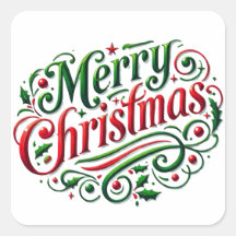 Frohe Weihnachtskleber