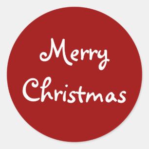 Frohe Weihnachtskleber Runder Aufkleber