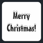 Frohe Weihnachtskleber, Weihnachtsmarken Quadratischer Aufkleber<br><div class="desc">Frohe Weihnachtsaufkleber,  Weihnachtsmarken Frohe Weihnachten,  Aufkleber,  Etiketten,  Weihnachten,  einfach,  Aufkleber,  fröhlich,  Weihnachten,  Weihnachten,  Feiertage,  Winter,  Winteraufkleber</div>