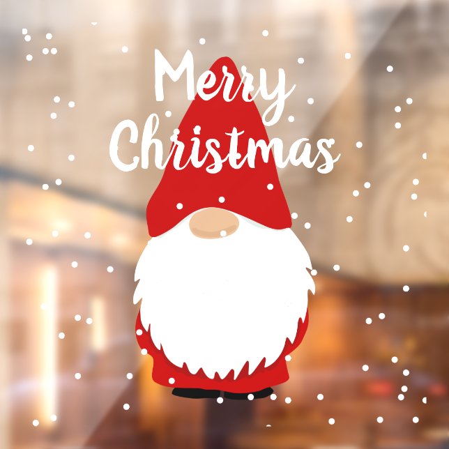 Frohe Weihnachtsknotenklammer Fensteraufkleber (Blatt 2)