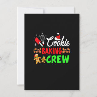 Frohe Weihnachtskost Backen Crew Gewitter Backbäck Einladung