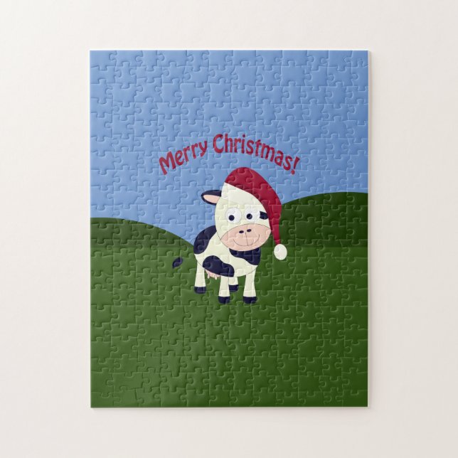 Frohe Weihnachtskuh (Vertikal)