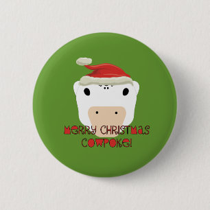 Frohe WeihnachtskuhPoke Button